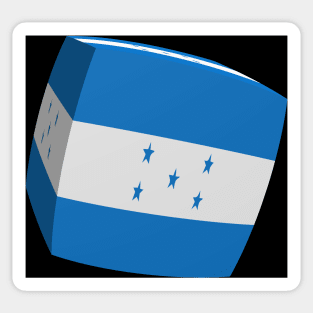Honduras Flag cubed. Sticker